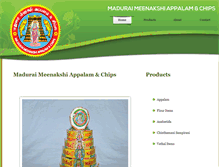 Tablet Screenshot of maduraimeenakshiappalam.com